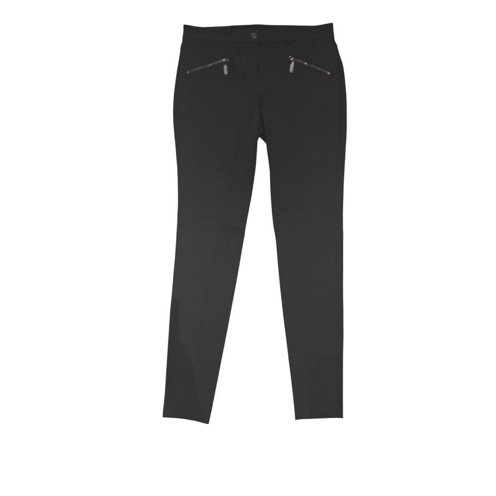 W by Worth Womens Black Slim Leg Riding Pants Size 4 Cotton Modal Stretch